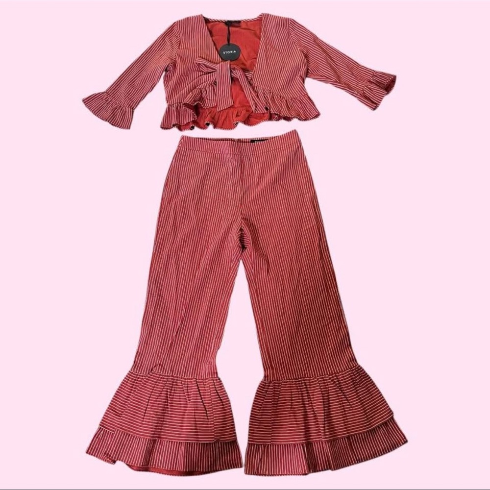 Chic Rust Two Piece Set - Picture 2 of 4
